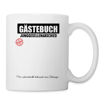 Junggesellenabschied Polterabend JGA Männer - Tasse - Weiß - Rechts