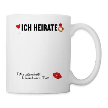 Junggesellenabschied Polterabend JGA Männer - Tasse - Weiß - Rechts