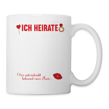 Junggesellenabschied Polterabend JGA Männer - Tasse - Weiß - Rechts