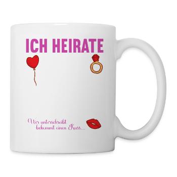 Junggesellenabschied Polterabend JGA Männer - Tasse - Weiß - Rechts