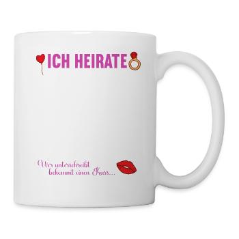 Junggesellenabschied Polterabend JGA Männer - Tasse - Weiß - Rechts