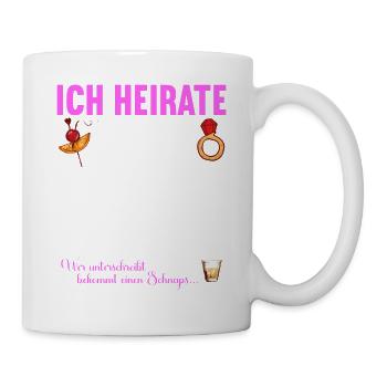 Junggesellenabschied Polterabend JGA Männer - Tasse - Weiß - Rechts
