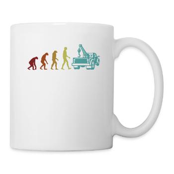 Tow Truck Evolution Abschleppfahrzeug Fahrer - Tasse - Weiß - Rechts