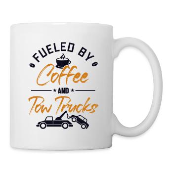 Fueled by Coffee and Tow Trucks Tow Truck - Mug - white - Right