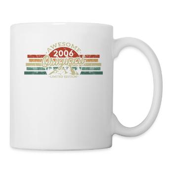 Geburtstagsgeschenk Vintage 2006 18 Jahre - Tasse - Weiß - Rechts