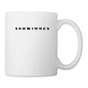 Lettrage de natation - Mug blanc - blanc - Droite