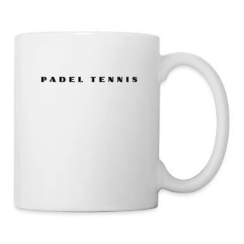 Padel Tennis Schriftzug - Tasse - Weiß - Rechts