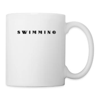Lettrage de natation - Mug blanc - blanc - Droite