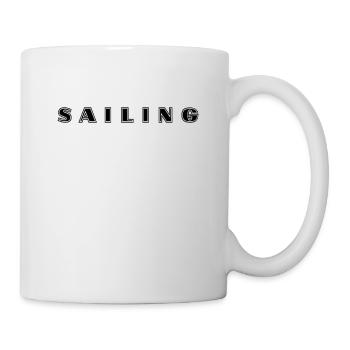 Lettrage de voile - Mug blanc - blanc - Droite