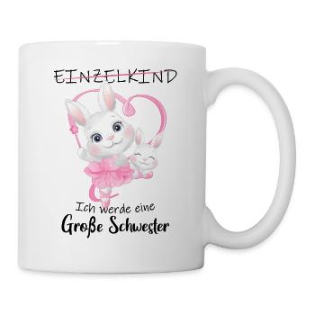 Ich Werde Eine Große Schwester 2025 - Tasse - Weiß - Rechts