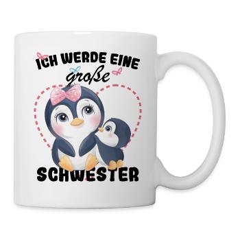 Ich Werde Eine Große Schwester 2025 - Tasse - Weiß - Rechts