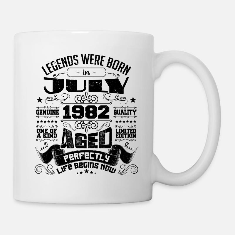 1982 Juillet Cadeau Anniversaire Juillet 1982 - Mug blanc - blanc