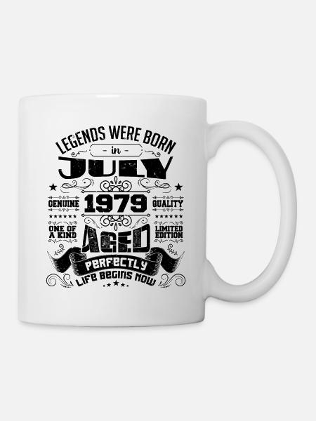 1979 Juillet Cadeau Anniversaire Juillet 1979 - Mug blanc - blanc