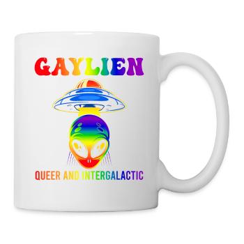 Gender Lesbian, Gay, Trans, Queer Rainbow - Mug - white - Right