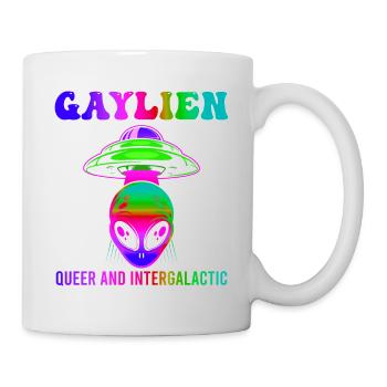 Gender Lesbian, Gay, Trans, Queer Rainbow - Mug - white - Right