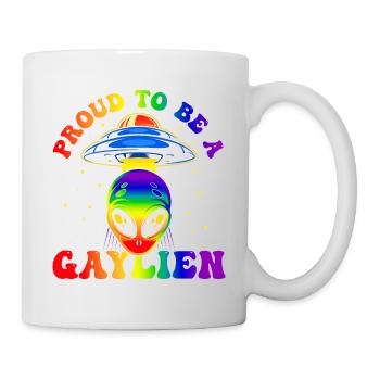 Gender Lesbian, Gay, Trans, Queer Rainbow - Mug - white - Right