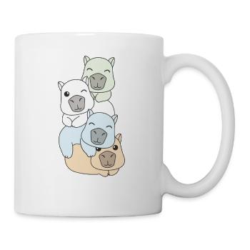 Unlabeld Flag Pride LGBTQ Cute Capybara - Mug - white - Right