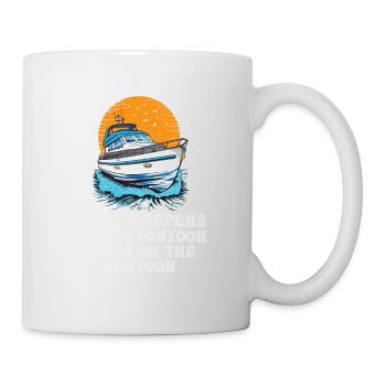 Ce qui se passe sur le ponton reste sur le ponton - Mug blanc - blanc - Droite