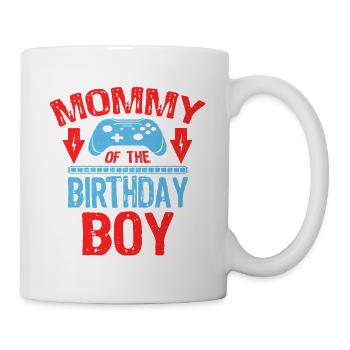 Mommy Of the Birthday Boy Gaming Family - Mug - white - Right