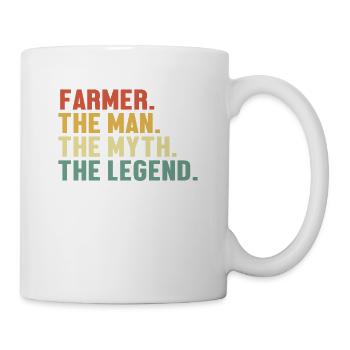 Agriculteur Homme Mythe Légende Agriculteur biologique Agriculteur Économiste agricole - Mug blanc - blanc - Droite