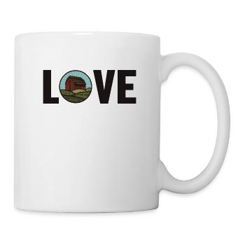 Love Agriculture Agriculteur Biologique Agriculteur Agronome - Mug blanc - blanc - Droite