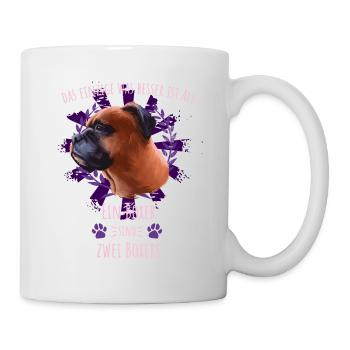 Zwei Boxer sind besser als einer - Tasse - Weiß - Rechts
