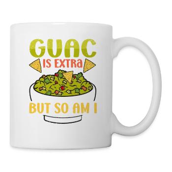 Avocado Guacamole Mexikanisch Mexiko Latino - Tasse - Weiß - Rechts