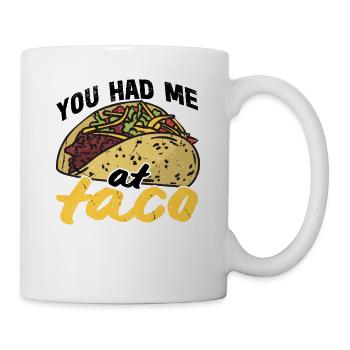 Taco Somberero Mexikanisch Mexiko Latino - Tasse - Weiß - Rechts