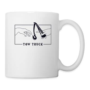 Michelangelo Creation of Adam Tow Truck - Tasse - Weiß - Rechts
