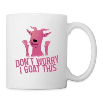 Ne t’inquiète pas je chèvre ce 4 - Mug blanc - blanc - Droite