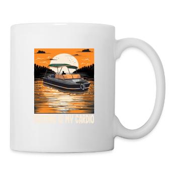 La navigation de plaisance est ma citation Cardio Lake Life Motorboating - Mug blanc - blanc - Droite