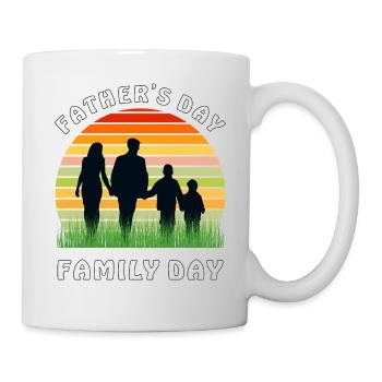FÊTE DES PÈRES FÊTE DE LA FAMILLE - Mug blanc - blanc - Droite