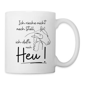 Ich dufte nach Heu - Tasse - Weiß - Rechts