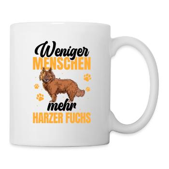 Mehr Harzer Fuchs altdeutscher Hütefuchs - Tasse - Weiß - Rechts