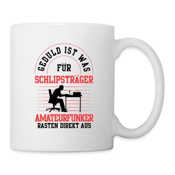 Amateurfunker rasten direkt aus Funkamateur - Tasse - Weiß - Rechts