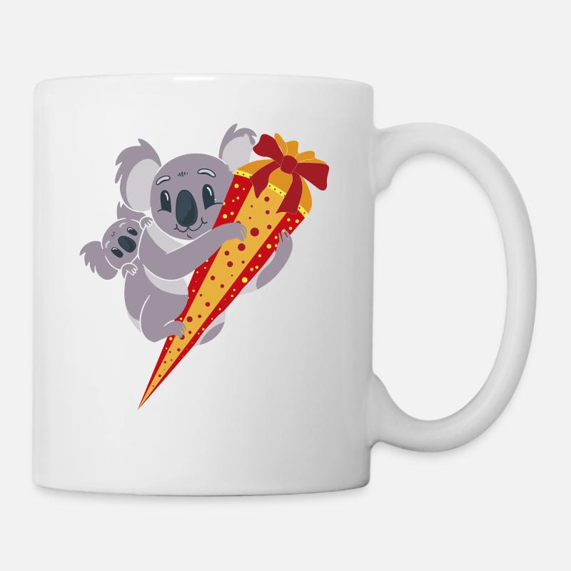 Koala Schultüte Schulanfang Schulkind ABC Schütze - Tasse - Weiß