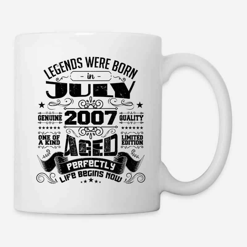 2007 Juli Geburtstagsgeschenk Juli 2007 - Tasse - Weiß