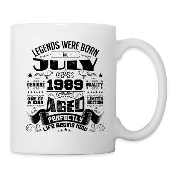 1989 Juillet Cadeau Anniversaire Juillet 1989 - Mug blanc - blanc - Droite