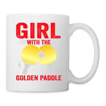 Tenue de Joueur Fille Femmes Dames! Ping-pong - Mug blanc - blanc - Droite