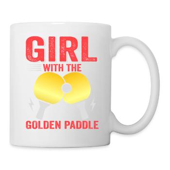 Tenue de Joueur Fille Femmes Dames! Ping-pong - Mug blanc - blanc - Droite