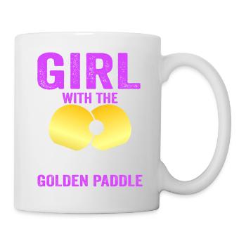 Tenue de Joueur Fille Femmes Dames! Ping-pong - Mug blanc - blanc - Droite