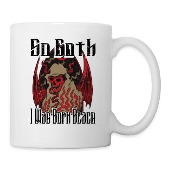 Satan Beelzebub Teufel Gothic Pentagram Mystisch - Tasse - Weiß - Rechts