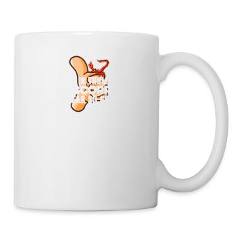 Je m’engage dans des guerres de pouce avec Scorpions Gangster Pun - Mug blanc - blanc - Droite