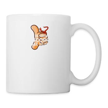 Je m’engage dans des guerres de pouce avec Scorpions Retro Gang - Mug blanc - blanc - Droite