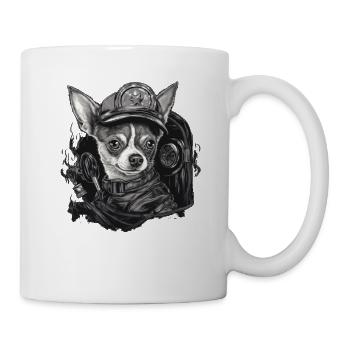 Chihuahua | Polizei Polizist Polizistin Hut - Tasse - Weiß - Rechts