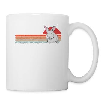 Lapin Rétro Lapin Lapin Vintage - Mug blanc - blanc - Droite
