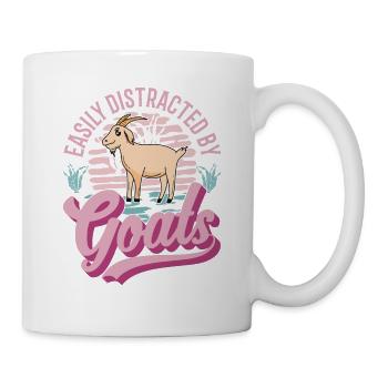 Facilement distrait par les chèvres Ziegenwirt Ziege - Mug blanc - blanc - Droite