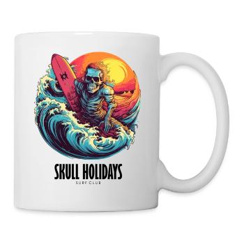 Skull Holidays - Surf Club - Tasse - Weiß - Rechts