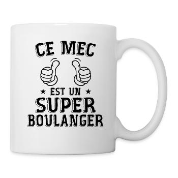 Ce mec est un super boulanger - Mug blanc - blanc - Droite