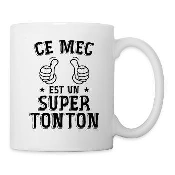 Ce Mec Est Un Super Tonton - Mug blanc - blanc - Droite